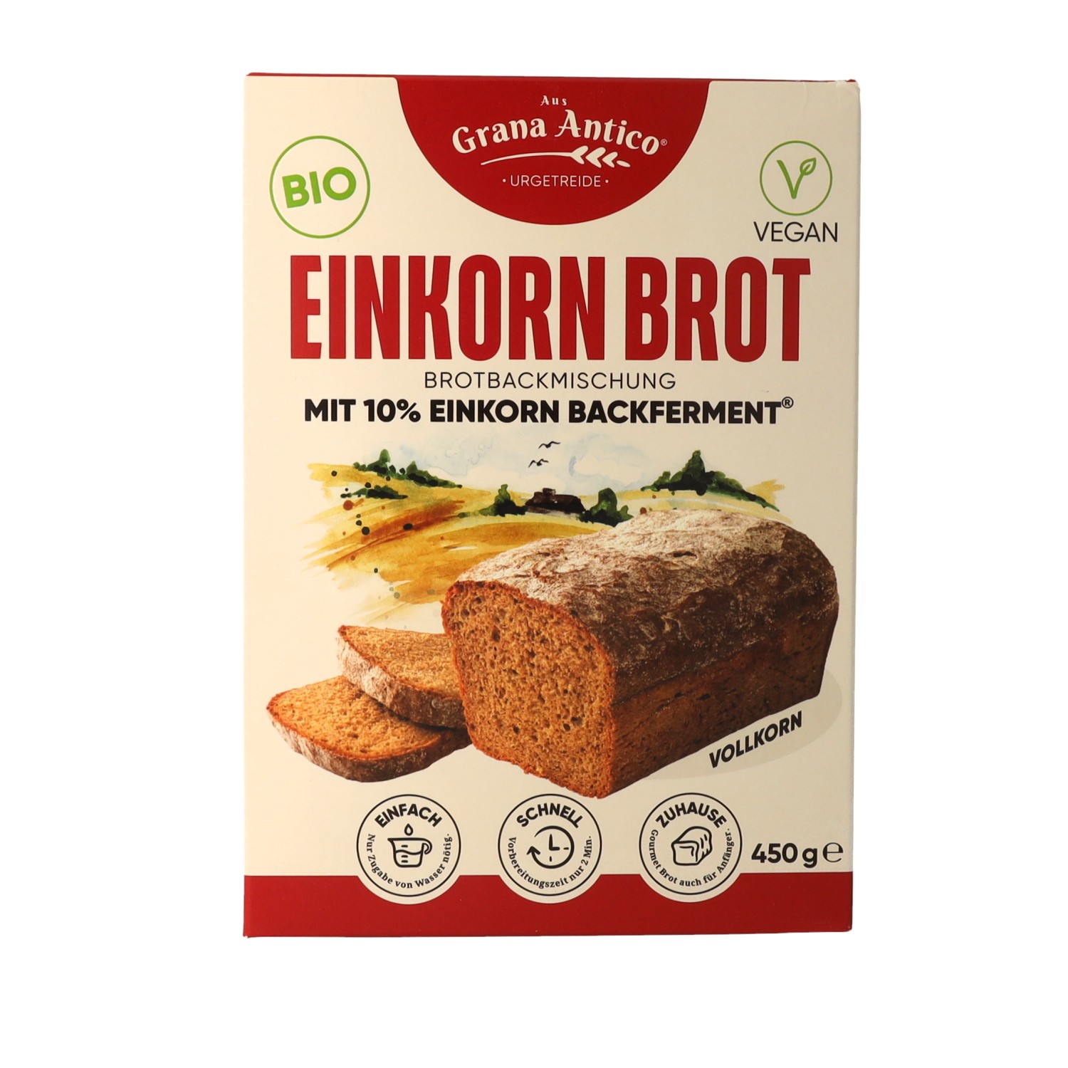 BIO-Einkorn-Backmischung Vollkorn 450 g